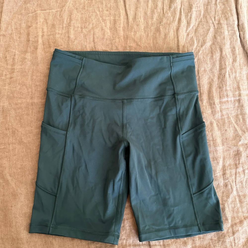Black Lululemon biker shorts 8